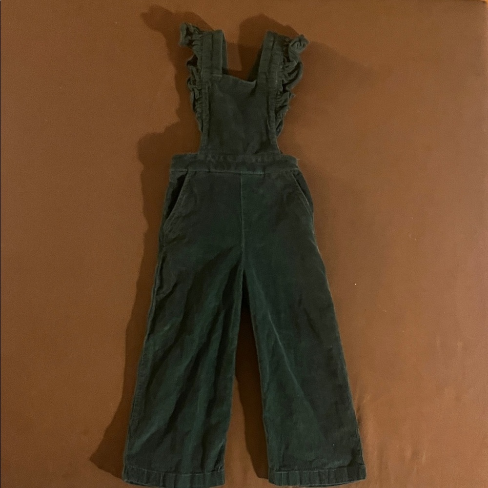 Hanna Andersson Green Corduroy Kids Overalls